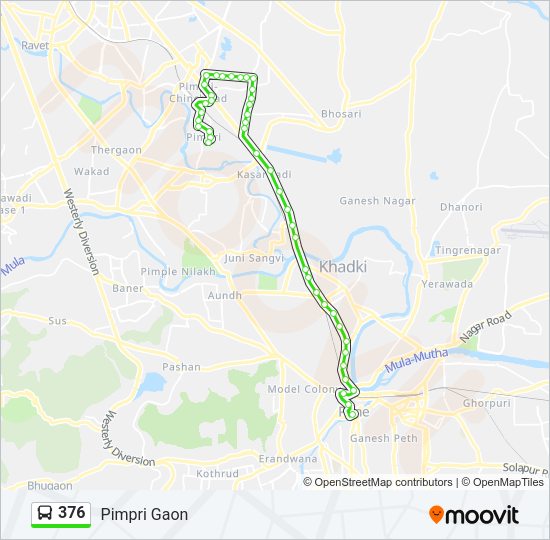 376 Bus Line Map