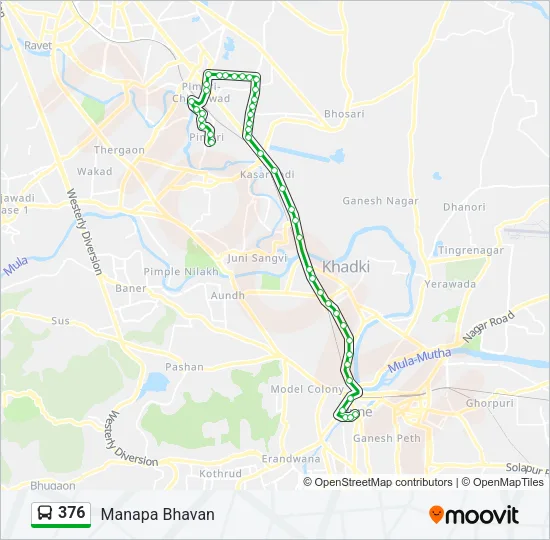 376 Bus Line Map
