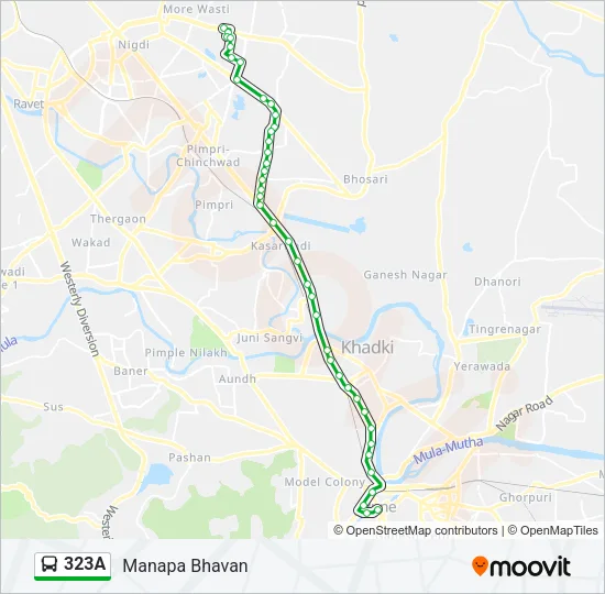323A Bus Line Map