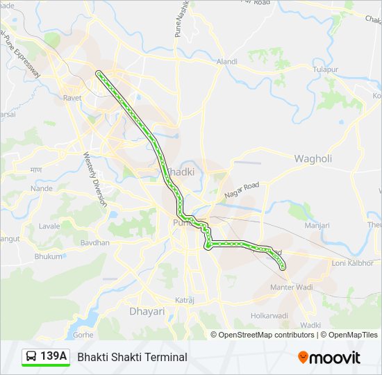 139A Bus Line Map