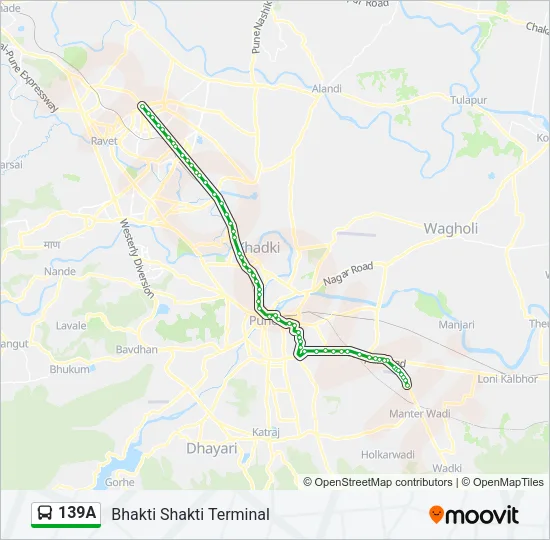 139A Bus Line Map
