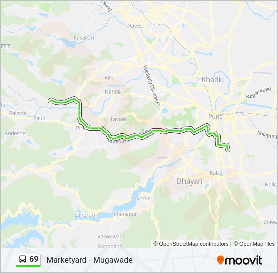 69 Bus Line Map