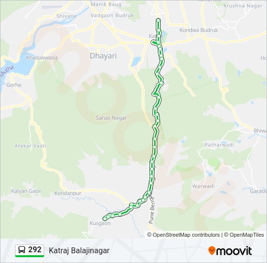 292 Bus Line Map