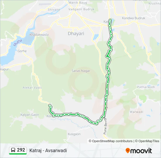 292 Bus Line Map