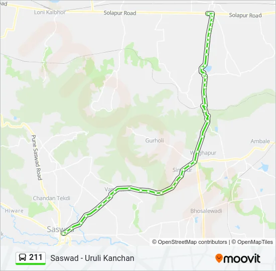 211 Bus Line Map
