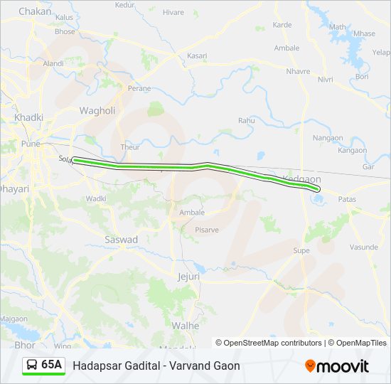 65A Bus Line Map