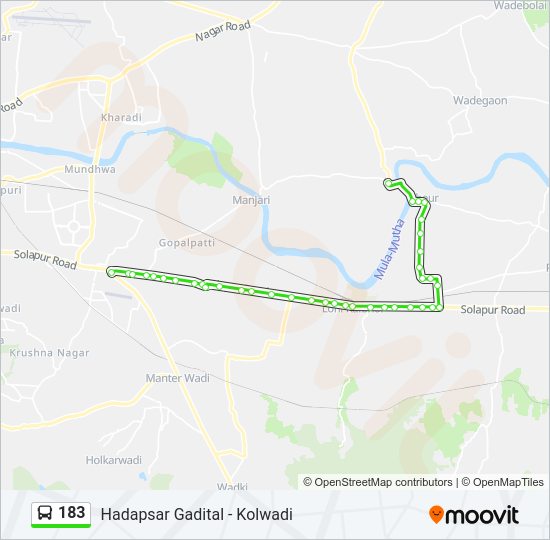 183 Bus Line Map