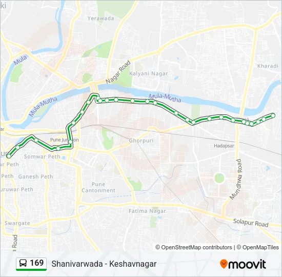 169 Bus Line Map
