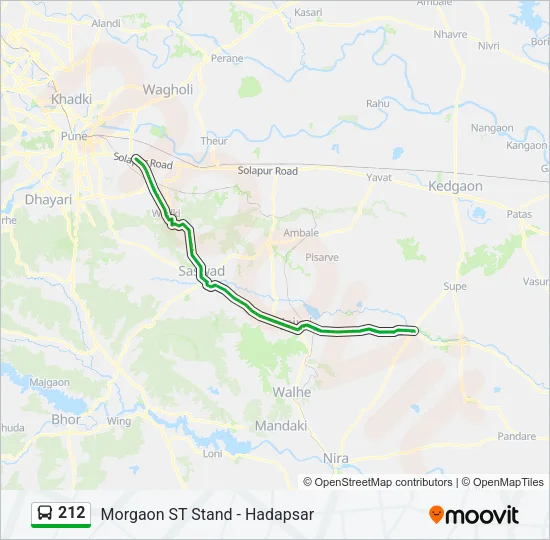 212 Bus Line Map