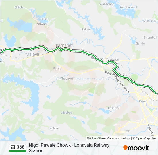 368 Bus Line Map