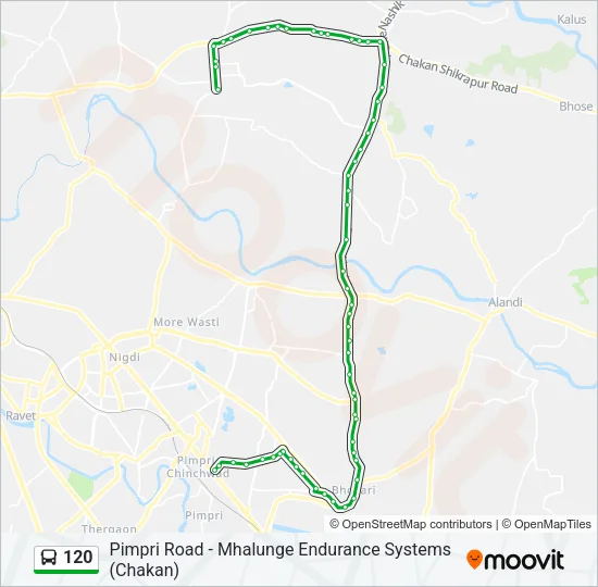 120 Bus Line Map