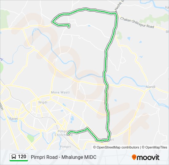 120 Bus Line Map