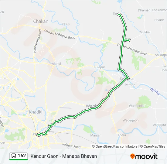 162 Bus Line Map