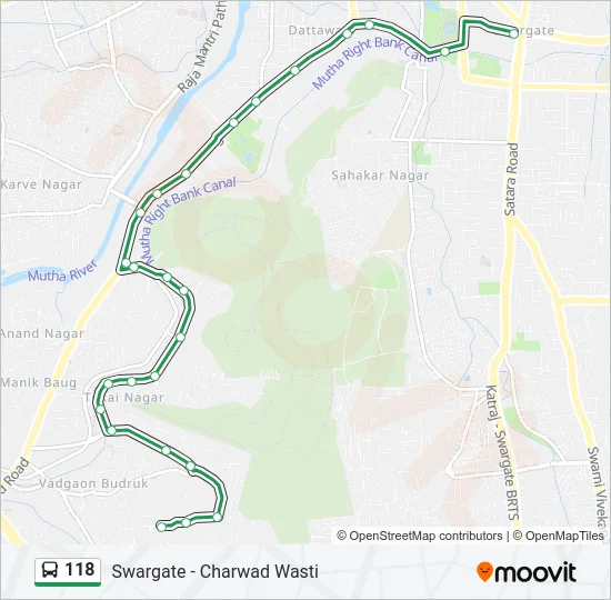 118 Bus Line Map