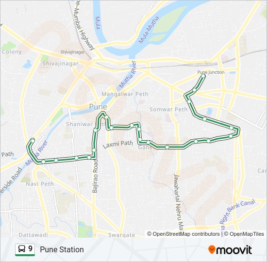 9 bus Line Map