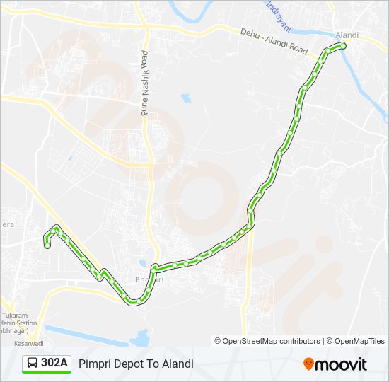 302a Route: Schedules, Stops & Maps - Alandi (Updated)