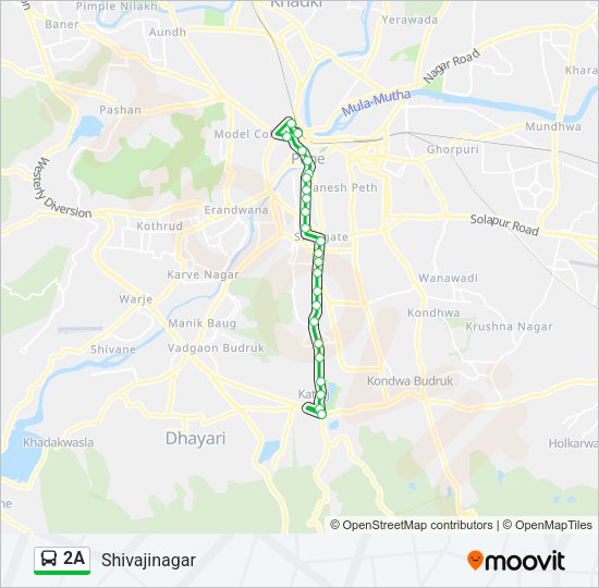 2A Bus Line Map