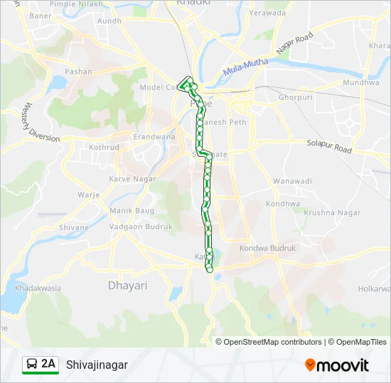 2A Bus Line Map