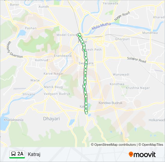 2A Bus Line Map