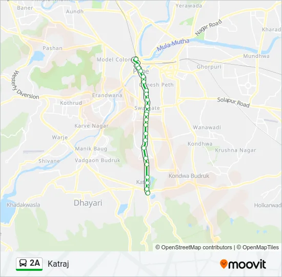 2A Bus Line Map