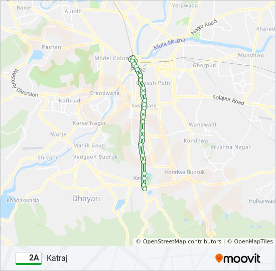 2a-route-schedules-stops-maps-katraj-updated