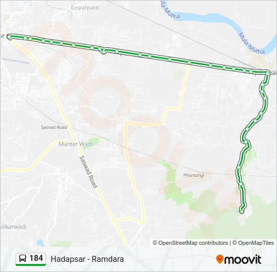 184 Bus Line Map