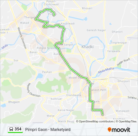 354 Bus Line Map