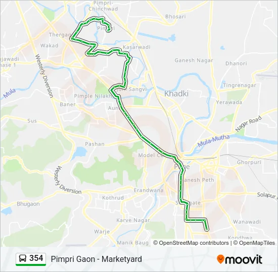 354 Bus Line Map