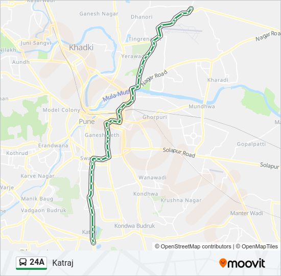 24A bus Line Map