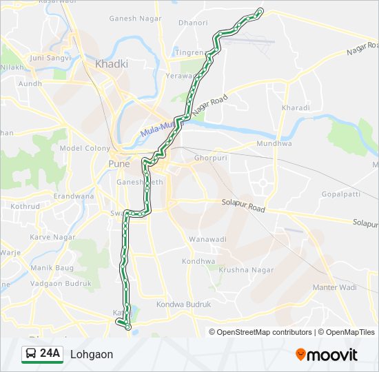 24A Bus Line Map