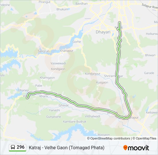 296 Bus Line Map