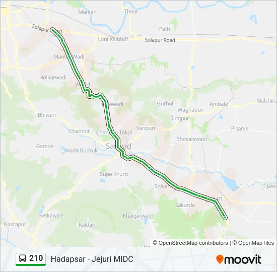210 Bus Line Map