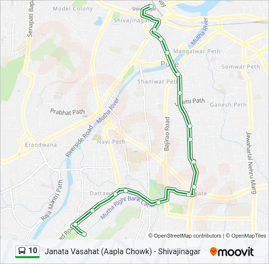 10 Bus Line Map