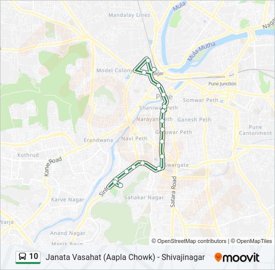 10 Bus Line Map