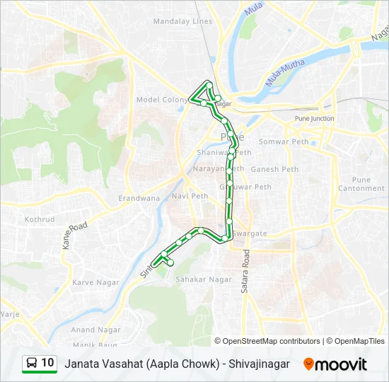 10 Bus Line Map