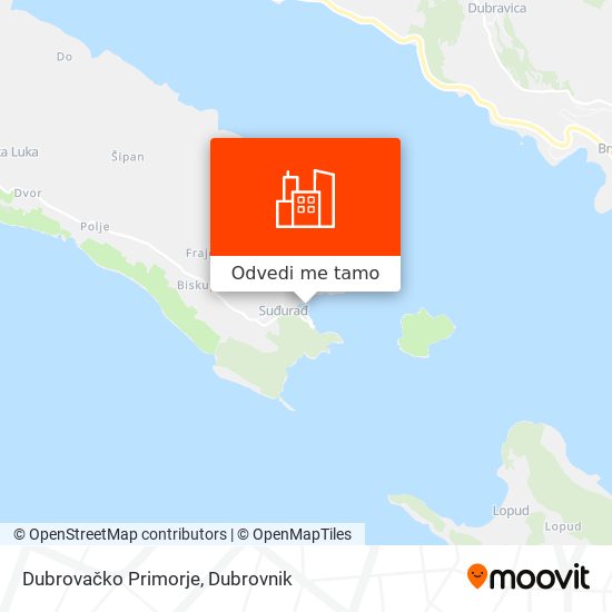 Karta Dubrovačko Primorje