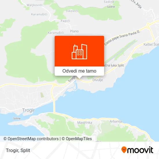 Karta Trogir