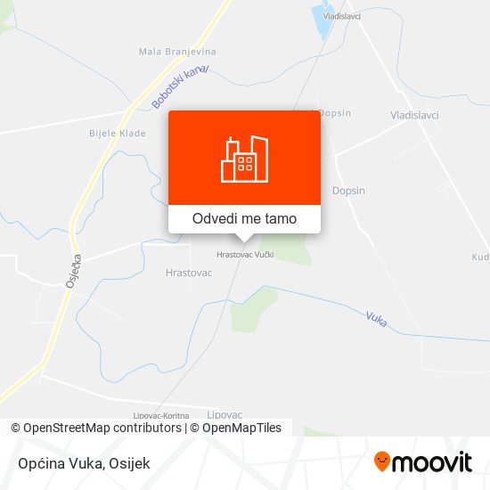 Karta Općina Vuka