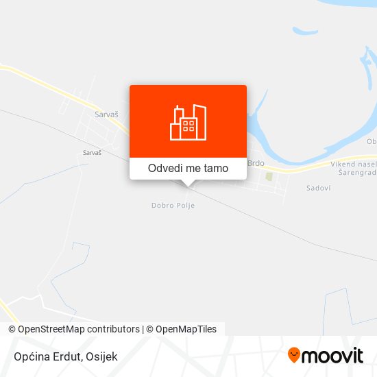 Karta Općina Erdut