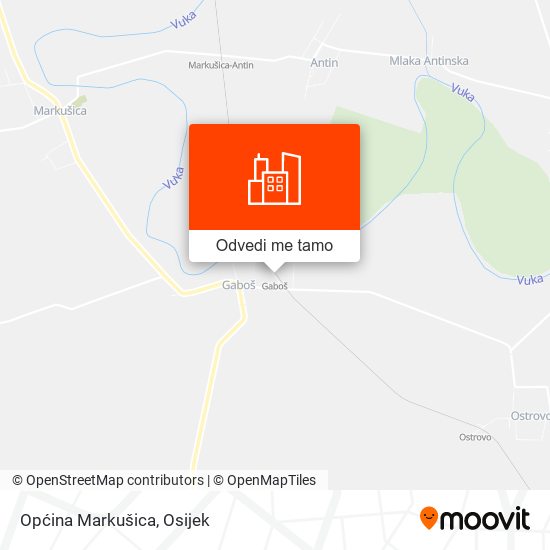 Karta Općina Markušica