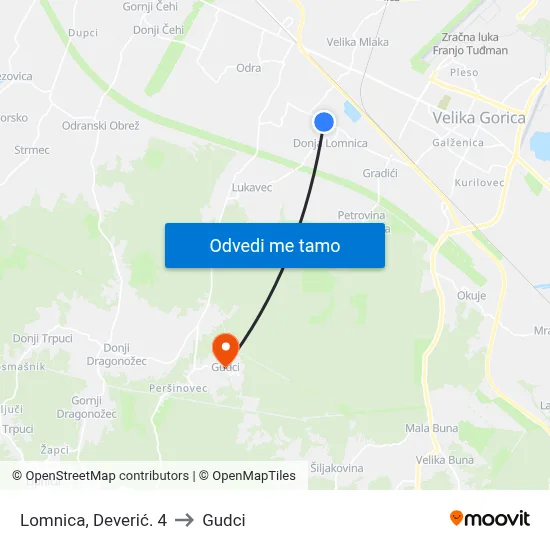 Lomnica, Deverić. 4 to Gudci map