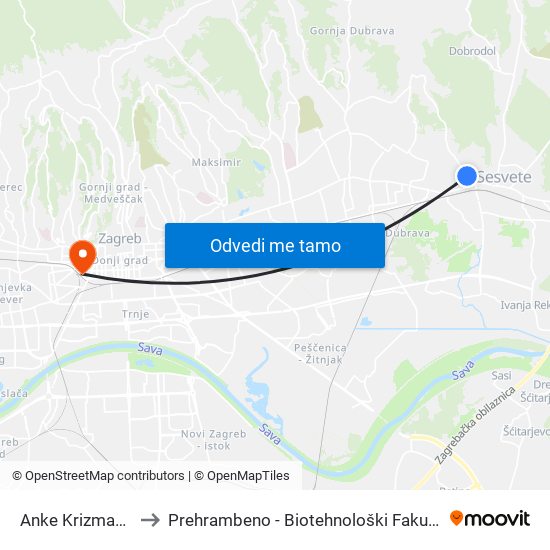Anke Krizmanić to Prehrambeno - Biotehnološki Fakultet map