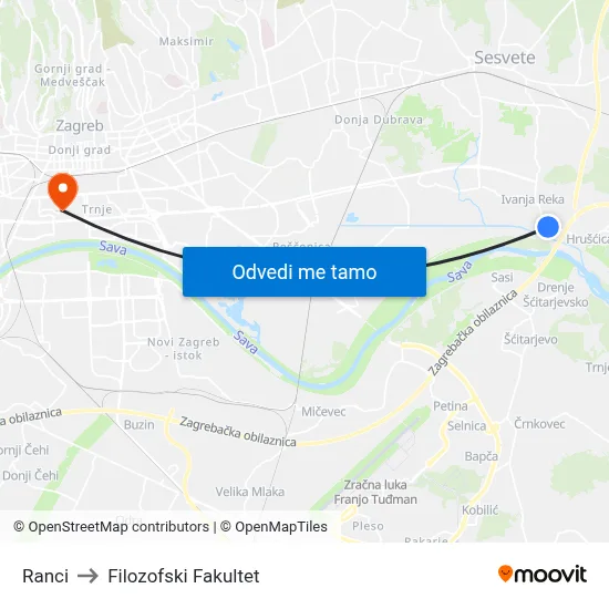 Ranci to Filozofski Fakultet map