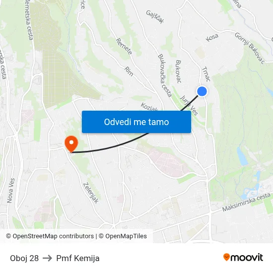 Oboj 28 to Pmf Kemija map