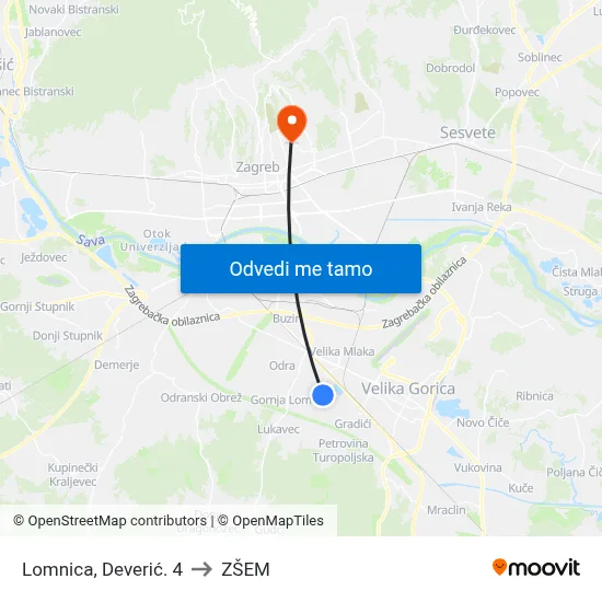 Lomnica, Deverić. 4 to ZŠEM map