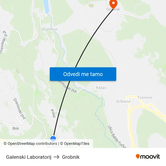 Galenski Laboratorij to Grobnik map