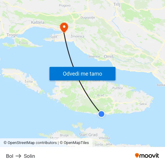 Bol to Solin map