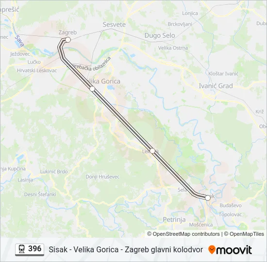 396 Train Line Map