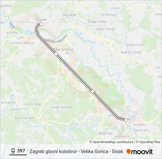 397 Train Line Map
