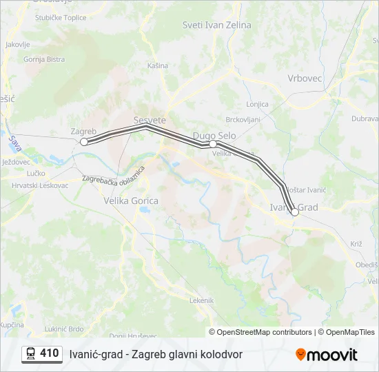 410 Train Line Map